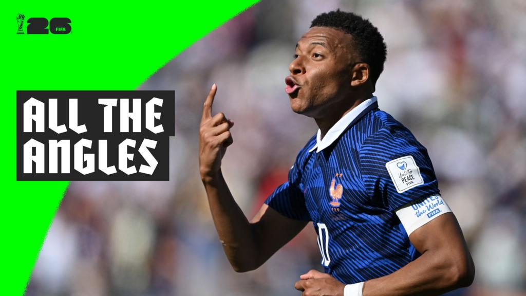 'Magnifique!' All the angles of Mbappe's long-range strike